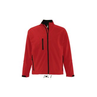   Férfi RELAX vastag 3 rétegű softshell dzseki, SOL'S SO46600, Pepper Red-4XL