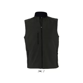   Férfi RALLYE 3 rétegű vastag softshell mellény, SOL'S SO46601, Black-2XL