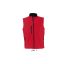 Férfi RALLYE 3 rétegű vastag softshell mellény, SOL'S SO46601, Pepper Red-2XL