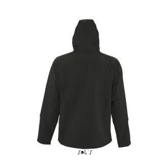   Férfi REPLAY kapucnis cipzáras softshell dzseki, SOL'S SO46602, Black-2XL