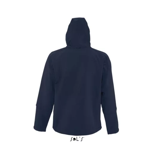 Férfi REPLAY kapucnis cipzáras softshell dzseki, SOL'S SO46602, French Navy-2XL