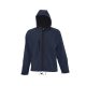 Férfi REPLAY kapucnis cipzáras softshell dzseki, SOL'S SO46602, French Navy-M