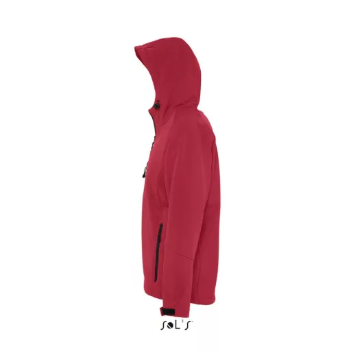 Férfi REPLAY kapucnis cipzáras softshell dzseki, SOL'S SO46602, Pepper Red-M