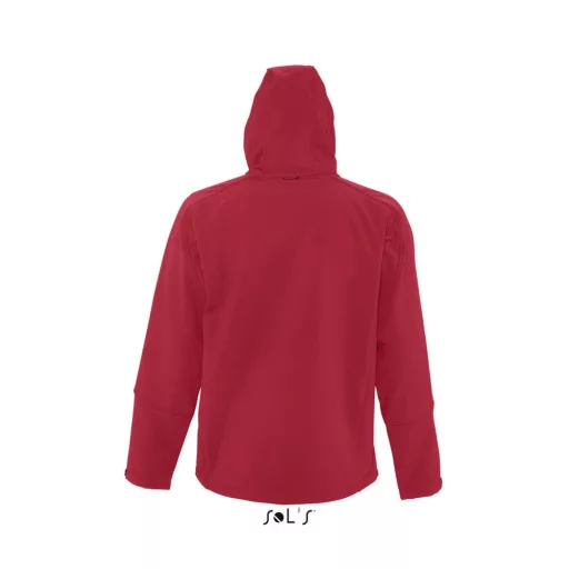 Férfi REPLAY kapucnis cipzáras softshell dzseki, SOL'S SO46602, Pepper Red-XL