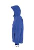 Férfi REPLAY kapucnis cipzáras softshell dzseki, SOL'S SO46602, Royal Blue-S