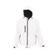 Férfi REPLAY kapucnis cipzáras softshell dzseki, SOL'S SO46602, White-S