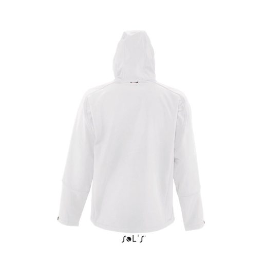 Férfi REPLAY kapucnis cipzáras softshell dzseki, SOL'S SO46602, White-S