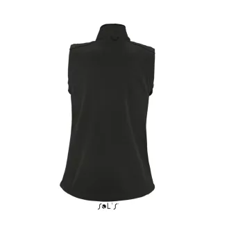   Női RALLYE 3 rétegű vastag softshell mellény, SOL'S SO46801, Black-2XL
