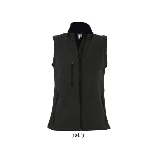 Női RALLYE 3 rétegű vastag softshell mellény, SOL'S SO46801, Black-XL
