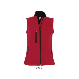   Női RALLYE 3 rétegű vastag softshell mellény, SOL'S SO46801, Pepper Red-2XL