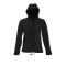 Női REPLAY kapucnis cipzáras softshell dzseki, SOL'S SO46802, Black-L
