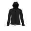 Női REPLAY kapucnis cipzáras softshell dzseki, SOL'S SO46802, Black-L