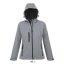 Női REPLAY kapucnis cipzáras softshell dzseki, SOL'S SO46802, Grey Melange-S