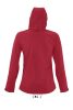 Női REPLAY kapucnis cipzáras softshell dzseki, SOL'S SO46802, Pepper Red-S