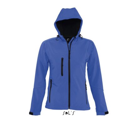 Női REPLAY kapucnis cipzáras softshell dzseki, SOL'S SO46802, Royal Blue-XL