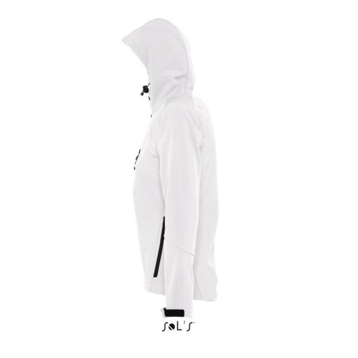 Női REPLAY kapucnis cipzáras softshell dzseki, SOL'S SO46802, White-M