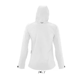   Női REPLAY kapucnis cipzáras softshell dzseki, SOL'S SO46802, White-S