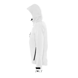   Női REPLAY kapucnis cipzáras softshell dzseki, SOL'S SO46802, White-S