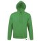 Uniszex SNAKE kapucnis  pulóver, SOL'S SO47101, Kelly Green-S