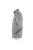 Férfi cipzáras pulóver passzés magas gallérral, SOL'S SO47200, Deep Grey Melange-S