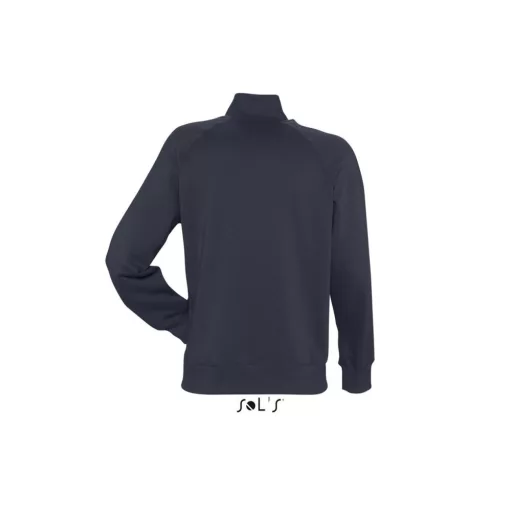 Férfi cipzáras pulóver passzés magas gallérral, SOL'S SO47200, Navy-L