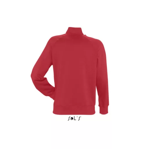 Férfi cipzáras pulóver passzés magas gallérral, SOL'S SO47200, Red-M