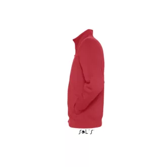   Férfi cipzáras pulóver passzés magas gallérral, SOL'S SO47200, Red-S
