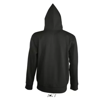   Férfi cipzáras kapucnis pulóver, SOL'S SO47800, Black-2XL