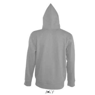   Férfi cipzáras kapucnis pulóver, SOL'S SO47800, Grey Melange-M