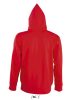 Férfi cipzáras kapucnis pulóver, SOL'S SO47800, Red-L