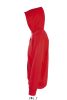 Férfi cipzáras kapucnis pulóver, SOL'S SO47800, Red-L