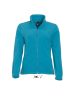 Női NORTH cipzáras polár pulóver, SOL'S SO54500, Aqua-L