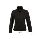 Női NORTH cipzáras polár pulóver, SOL'S SO54500, Black-2XL