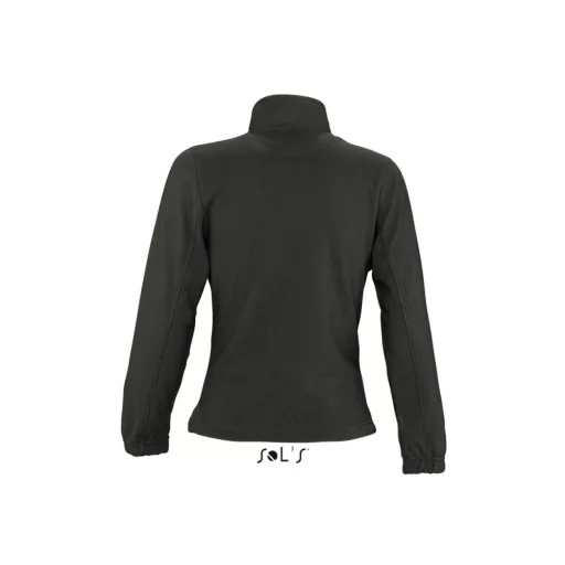 Női NORTH cipzáras polár pulóver, SOL'S SO54500, Black-2XL
