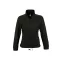 Női NORTH cipzáras polár pulóver, SOL'S SO54500, Black-L