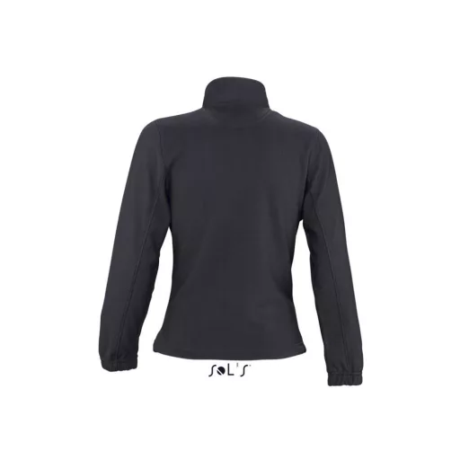 Női NORTH cipzáras polár pulóver, SOL'S SO54500, Charcoal Grey-2XL