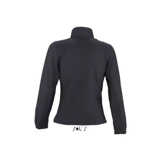   Női NORTH cipzáras polár pulóver, SOL'S SO54500, Charcoal Grey-M