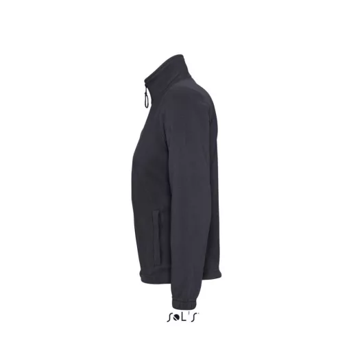 Női NORTH cipzáras polár pulóver, SOL'S SO54500, Charcoal Grey-M