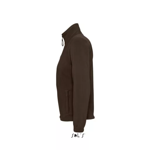 Női NORTH cipzáras polár pulóver, SOL'S SO54500, Dark Chocolate-S