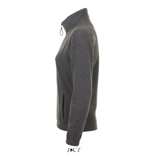 Női NORTH cipzáras polár pulóver, SOL'S SO54500, Grey Melange-2XL