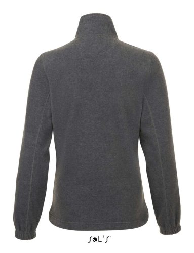 Női NORTH cipzáras polár pulóver, SOL'S SO54500, Grey Melange-XL