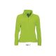 Női NORTH cipzáras polár pulóver, SOL'S SO54500, Lime-2XL