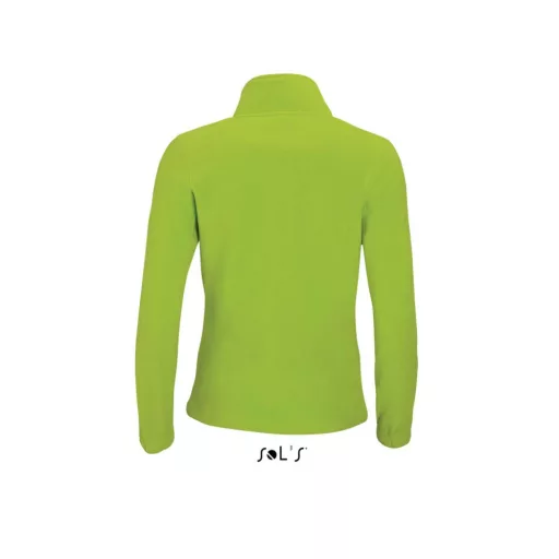 Női NORTH cipzáras polár pulóver, SOL'S SO54500, Lime-2XL