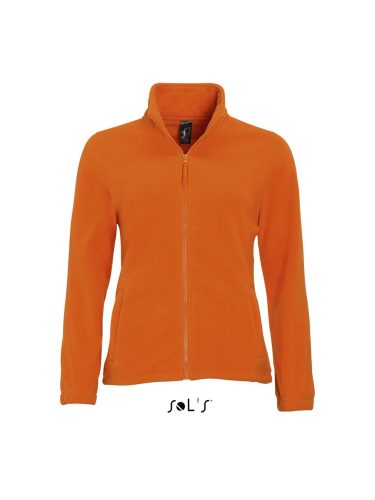 Női NORTH cipzáras polár pulóver, SOL'S SO54500, Orange-S