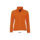 Női NORTH cipzáras polár pulóver, SOL'S SO54500, Orange-XL