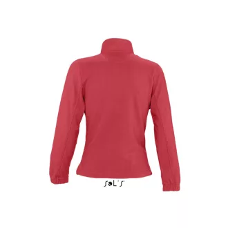   Női NORTH cipzáras polár pulóver, SOL'S SO54500, Red-2XL