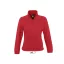 Női NORTH cipzáras polár pulóver, SOL'S SO54500, Red-XL