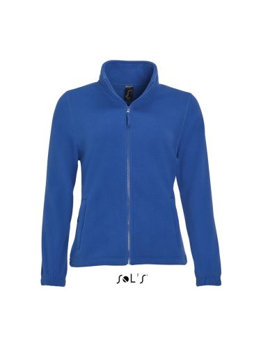 Női NORTH cipzáras polár pulóver, SOL'S SO54500, Royal Blue-S