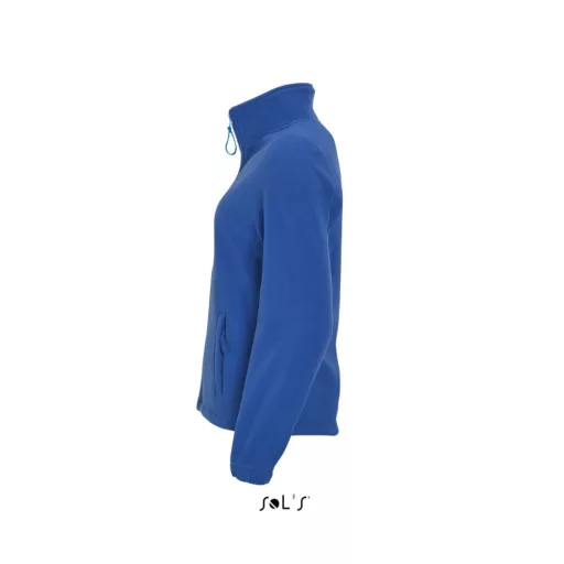 Női NORTH cipzáras polár pulóver, SOL'S SO54500, Royal Blue-XL