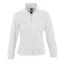 Női NORTH cipzáras polár pulóver, SOL'S SO54500, White-2XL